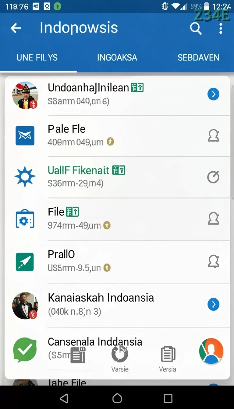 Cuplikan layar MASBRO12 — aktivitas