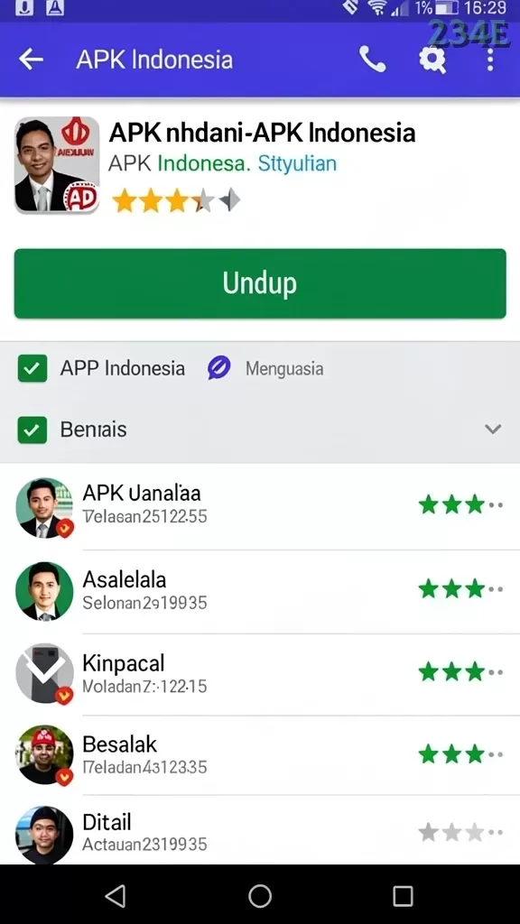 Cuplikan layar KAPTEN77 — menu navigasi